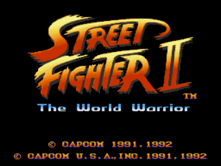 Street Fighter II Dragon Edition Japan Title Screen